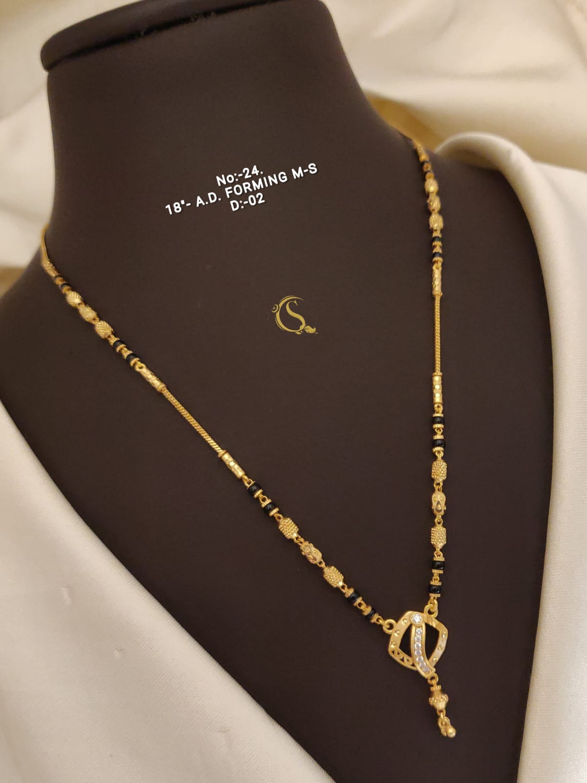 AD Forming String Mangalsutra cum Pandent Daily Wear Accessories